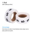 thumbnail image 3 of Unique Bargains Clothing S Small Size Sticker Label Coding Label 25mm/1inch Dia 1 Roll 500 Round Adhesive Labels, 3 of 5