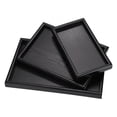 thumbnail image 1 of WALFRONT Rectangle Shape Solid Wood Tea Coffee Snack Food Meals Serving Tray Plate Restaurant Trays, Tea Serving Tray, Wood Tea Tray, 1 of 7