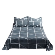 EARKITY Bedding Sets, 3-Piece Comforter Set All Seasons, Lightweight Microfiber Bedspread, Easy Care Polyester Microfiber Cooling Bed Sheet Set, 1 Bedding Sheet, 2 Pillow Cases