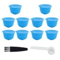 thumbnail image 3 of Trousse d'Accessoires de Tasse Filtre à Capsule de Café Rechargeable pour Machine à Café DOLCE GUSTO (Bleu 10 Capsules 1 Cuillère 1 Brosse), 3 of 14