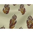 thumbnail image 4 of oneOone Viscose Jersey Fabric Leaves & Floral Block Printed Craft Fabric BTY 60 Inch Wide, 4 of 5
