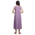 thumbnail image 3 of Moomaya Robe de Nuit Évasée en Coton Unie pour Femmes, 3 of 6