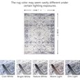 thumbnail image 2 of JV Home Area Rug Oushak Blue 7'6"x10' Washable Carpet Anti Slip, 2 of 6