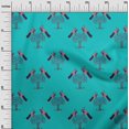 thumbnail image 2 of oneOone Cotton Cambric Fabric Bird & Tree Block Print Fabric BTY 56 Inch Wide, 2 of 4