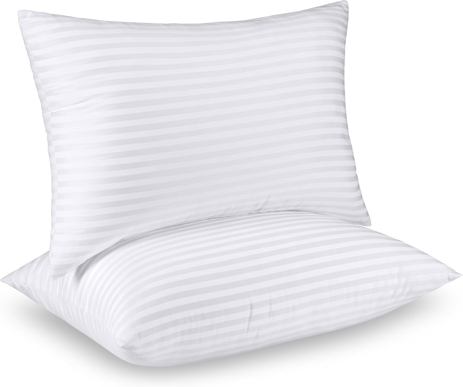 PinesC Pillows Standard Size Set of 2 (White), Hotel Pillows, Cooling Pillow for Side, Back or Stomach Sleepers White Standard (Pack of 2)