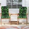 thumbnail image 3 of Outdoor Rocking Chair Cushions High Back Patio Seat Cushions with Ties Water-Repellent Fade-Resistant All Weather Patio Furniture Cushions for Garden Porch Dining Decor, 3 of 3