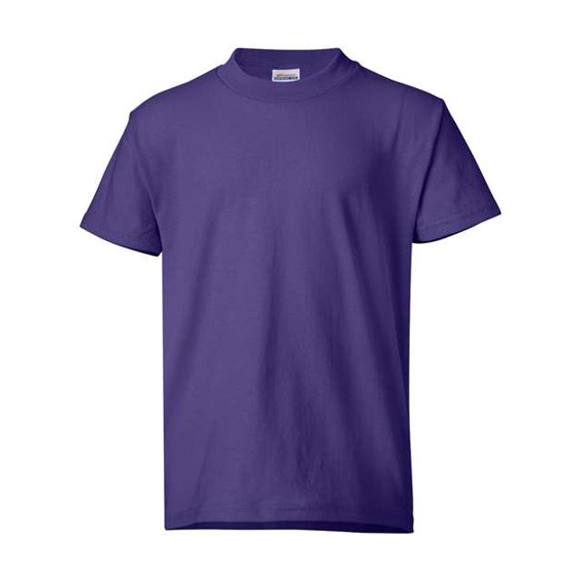 Hanes Garçon ComfortBlend EcoSmart Col Ras du Cou, L, Violet
