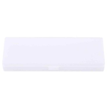 kurtrusly Stylo à Bille Carré Semi-Transparent Givré Boîte en Plastique PP Étui Protecteur Accessoire de Papeterie