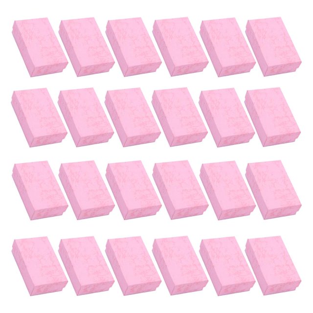 24 Pieces Jewelry Gift Box Cardboard Jewelry Holder Cases - Pink, 8.5x5x2.5cm