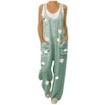 thumbnail image 2 of drppepioner Women'S Fashion Pants Overalls Rompers Daisy Printed Buttons Suspender Jumpsuit, 2 of 5