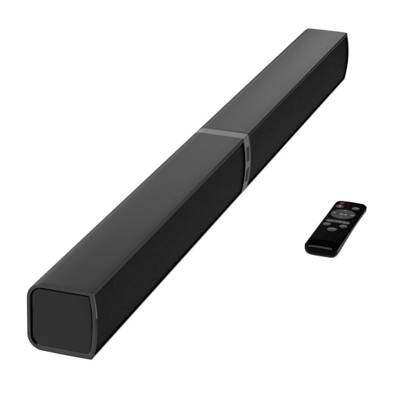 MZEIBO Barre de Son pour Télé Intelligente 80 W Barre de Son Bluetooth Détachable avec Basses Puissantes, Système Audio de Cinéma Maison 2-en-1, Connectivité ARC/optique/AUX pour Télé/PC/ordinateur Portable/console de Jeu