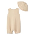 thumbnail image 2 of George Baby Boys' Two Piece Crinkled Romper Set, 2 of 2