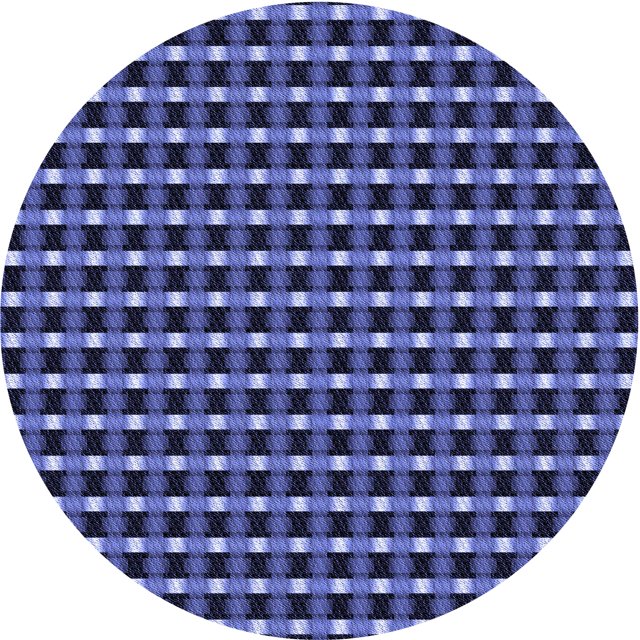 Ahgly Company Tapis Rond Lavable en Machine Intérieur Transitionnel Bleu Ciel, 4 Pieds Rond