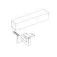 thumbnail image 4 of Support de Main Courante en Acier Inoxydable Carré pour Tube Inférieur Plat/courbé Réglable par InlineDesign, 4 of 5