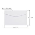 thumbnail image 2 of Unique Bargains Blank Small Items Storage Card Holder Mini Envelopes, White, 100 Pack, 2 of 6
