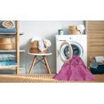 thumbnail image 2 of Ahgly Company Machine Washable Indoor Square Transitional Deep Pink Area Rugs, 3' Square, 2 of 7
