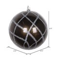 thumbnail image 3 of Vickerman MT198187D Ornement en Filet Pailleté Étain 4.75 Po - 3 par Sac, 3 of 3