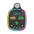 thumbnail image 3 of Binmer Car Bluetooth 5.0 Wireless Handsfree Car FM Transmitter Receiver Radio MP3 Adapter Player, 3 of 9