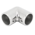 thumbnail image 1 of Marine Right Angle Elbow, Easy To Install 2 Way Boat Hand Rail Fine Polishing Right Angle Stainless Steel  For Boat 25MM, 1 of 8