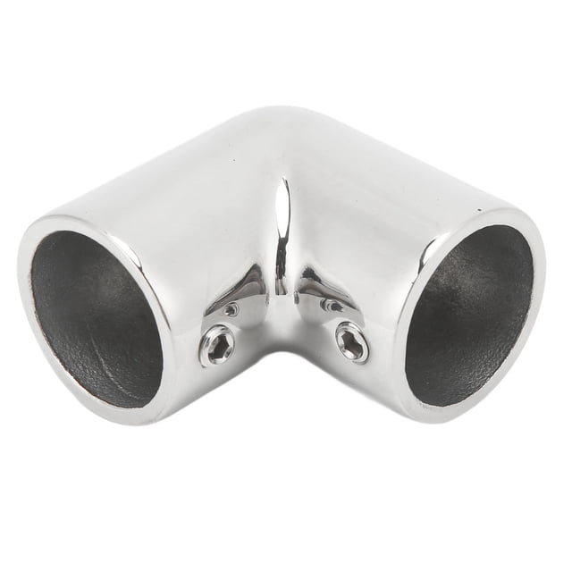 Marine Right Angle Elbow, Easy To Install 2 Way Boat Hand Rail Fine Polishing Right Angle Stainless Steel For Boat 25MM