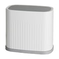 thumbnail image 2 of Odor-Blocking Trash Can with Lid | Large Capacity Square Bathroom & Living Room Garbage Bin | White Plastic Thickened Design | 12.4x10.83x7.09 Inches, 2 of 6