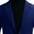thumbnail image 4 of EGNMCR Jackets for Men Fall/winter New Style Plus Cotton Solid Color Woolen Lapel Men's Overcoat Jacket, 4 of 5