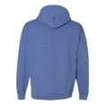 thumbnail image 2 of Gildan Mens Heavy Blend Hooded Sweatshirt, S, Heather Sport Royal, 2 of 2