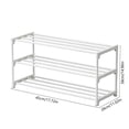 thumbnail image 4 of Sentmoon Shoe Rack for Entryway Shoe Rack for Dorm Shoe Rack Shoe Rack Storage Organizer with 3 Tiers Metal Shelves for Bedroom Closets Entry Dorm Room, 4 of 7