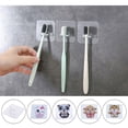 thumbnail image 1 of Toothbrushes Holder Waterproof Hanger Moisture-proof Storage Bracket space saving toothbrush Space Saving Accessory for Bathroom Dormitory Hotel Type 4, 1 of 9
