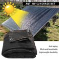 thumbnail image 2 of Sunblock Shade Cloth Sunshade Net With Grommets Black For Plant Cover Protection Greenhouse Kennel Swimming Pool, 2 of 10