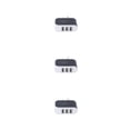 thumbnail image 1 of crativent Wall Charger 3 Port Universal Lightweight Compact USB Power Adapter Phone Charging Cell Cameras MP3 Gift Mobile Black 3Set, 1 of 6