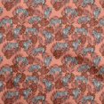 thumbnail image 1 of oneOone Georgette Viscose Orange Fabric Tropical Craft Projects Decor Fabric Printed By The Yard 42 Inch Wide, 1 of 5