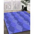 thumbnail image 3 of Ahgly Company Tapis de Zone Rectangulaire Transitionnel Bleu Ardoise Clair pour Intérieur, Lavable à la Machine, 5 Pieds x 8 Pieds, 3 of 7
