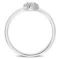 thumbnail image 3 of Miabella Diamond Accent Sterling Silver Heart Bypass Promise Ring, 3 of 5