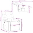 thumbnail image 4 of vidaXL Fauteuil Inclinable de Massage Électrique en Tissu Crème, 4 of 5