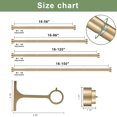 thumbnail image 4 of 16-120 Inch Curtain rods, 1 Inch Diameter Splicing and Telescoping Structure Window Treatment Rods Set Adjustable Drapery Rods Heavy Duty Pole, Warm, 4 of 7