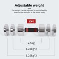 thumbnail image 4 of Adjustable Steel Dumbbell Set Compact and Portable Hand Weights for, 4 of 8