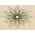 thumbnail image 1 of Ahgly Company Tapis d'Intérieur Rectangulaire Transitionnel Beige Lavable à la Machine, 2 Pieds x 5 Pieds, 1 of 7