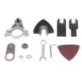 thumbnail image 2 of Oscillating Tool Adapter Kit, Oscillating Tool Adapter Multifunctional Easy Connection Tungsten Steel Fine Workmanship  for Plastic for Cutting, 2 of 7