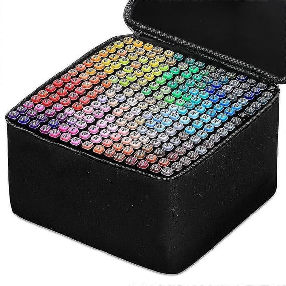 (40pcs)Drawing Set - Alcohol Felt Pen Markers - 30/40/60/80 Colors - Dual Brush - Manga Sketching - School Supplies