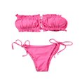 thumbnail image 1 of Women Swimwear Sets Strap-Free Backless Bra Triangle Panties, 1 of 4