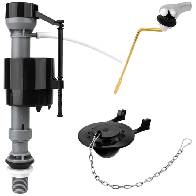 Universal Toilet Flusher Replacement Kit Toilet Flush Flapper Repair Kit Include Toilet Fill Valve Flapper Handle