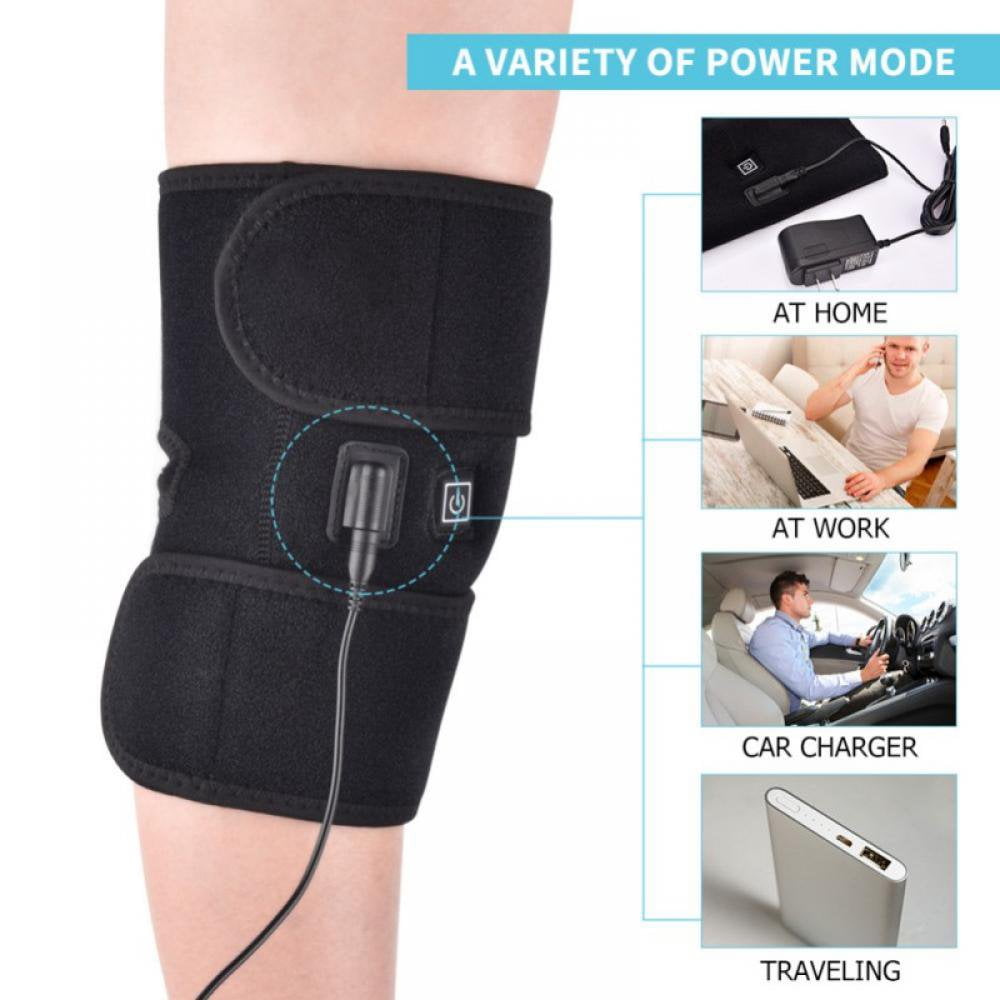 Heating Knee Pads Thermal Heat Therapy Wrap Compress Knee Massager for Cramps Arthritis Pain Relief