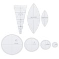 thumbnail image 2 of Kit de Gabarit Règle en Acrylique pour Courtepointe Broderie Durable Pratique Portable Réutilisable Bricolage Fabrication Couture Artisanat Artisanat pour Professionnels 7 Pcs/ensemble, 2 of 9