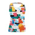 thumbnail image 4 of Hauts de Tankini Modestes pour Femmes Haut de Maillot de Bain Seulement Haut de Maillot à Col Licou à Col Ras du Cou Graphique Hauts de Maillot de Bain Dos Découpé Hauts de Maillots de Bain, 4 of 4
