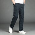 thumbnail image 1 of Men's Casual Comfort Drawstring Pants - Lightweight Polyester Regular Fit, Solid Color Outdoor Sports Trousers with Adjustable Waist and Pockets for Daily Wear, 1 of 5