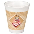 thumbnail image 1 of DRC 12X16G Tasses en Mousse Chaudes/froides 12 Onces Blanches avec Brun et Rouge 1000/Carton, 1 of 2