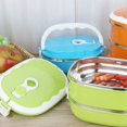 thumbnail image 3 of pdqouc Hot Food Container Rectangular Insulation Box Stainless Steel Lunch Box Food Storage Container Children's Hot Food Insulation Box for school home and office picnics, 3 of 9
