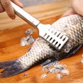 thumbnail image 3 of Oleegame 2PC Vegetable Peeler Stainless Steel Fish Cleaner Stainless Kitchen Steel Remover Tool Scale Scraper Peeler Kitchen，Dining & Bar Silver, 3 of 7