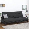 thumbnail image 2 of Signature Sleep Trule 8-Inch Pocket Spring Coil Futon Mattress, Polyester Linen, Full, Taupe Gray, 2 of 6